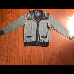 Men’s black/gray cardigan